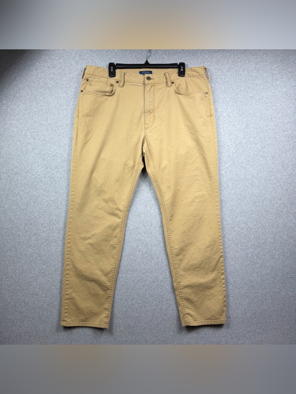 Polo Ralph Lauren Tan Khaki Casual 5 Pocket Straight Leg Pants Men’s Size 38x30